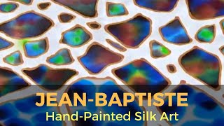 Using Pebeo Setasilk Paints to create opals on silk  JEANBAPTISTE [upl. by Suissac628]