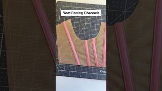 How to make boning channels for corsets and bustiers corset corsettutorial shorts [upl. by Llertnac]