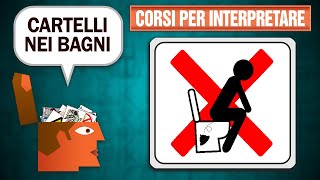 Come interpretare i cartelli nei bagni pubblici [upl. by Landon]