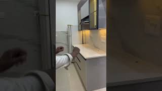 Ansal heights sec 92 Gurgaon splmodular kitchen profile door with profiles light counter top white [upl. by Roderick]