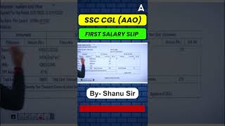 SSC CGL AAO Post Salary Slip CGL Salary [upl. by Nairadal831]