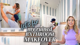 Fixing the WORST BATHROOM EVER EXTREME BATHROOM MAKEOVER DIY HOME DECORATING IDEAS [upl. by Drageruaeb]