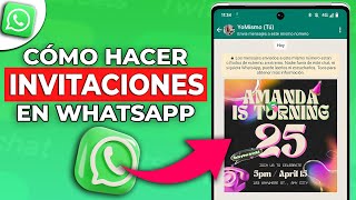 🟢 Cómo Hacer INVITACIONES DIGITALES para WhatsApp l Fácil y Rápido 2024 [upl. by Lua]