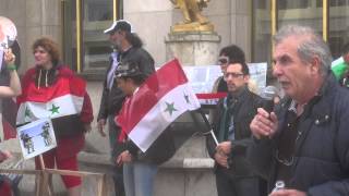 Manifestation ProSyrienne Trocadéro ParisFrance  13 septembre 2015 [upl. by Steven]