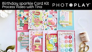 StepbyStep How To Guide  Birthday Sparkle Card Kit  PHOTOPLAY PAPER [upl. by Lonyer241]