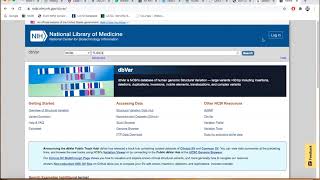 dbVar Database of Structural Variants [upl. by Leemaj283]