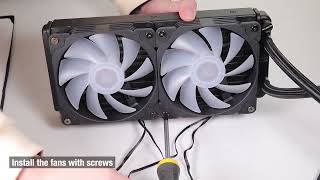 Installation Video of V240 Liquid CPU Cooler [upl. by Munmro357]