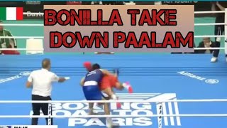 Paalam Vs Bonilla goes wrestling Olympics 2024 Olympicsboxing2024 olympics [upl. by Asemaj]