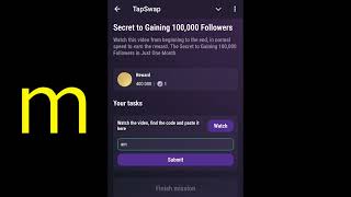 The Secret to Gaining 100000 Followers Tapswap Code to Gaining 100000 Followers in Just One Month [upl. by Zingg588]