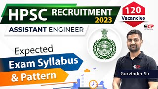 Expected Exam Pattern amp Syllabus for HPSC AE written exam Irrigation amp water supply Recruitment 2023 [upl. by Aihsik]