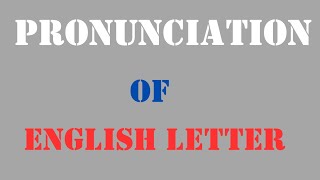 Day 4 Pronunciation of English letter Live Class Time 0730 Today [upl. by Amrak]