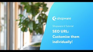 SEO URL Customize them individually Shopware 6 Tutorial EN [upl. by Anohs]