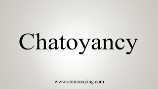 How To Say Chatoyancy [upl. by Virg75]