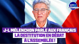 JeanLuc Mélenchon attaque Macron  Emmanuel Macron face à une motion de destitution sans précédent [upl. by Atinet73]