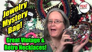 Jewelry Bag Unboxing Haul Vintage amp Statement Chunky Bold Necklaces vintagefashion jewelry [upl. by Anialeh621]