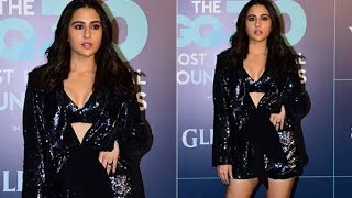 Sara Ali Khan got embarrassed after her wardrobe malfunction in high slit dress during an event [upl. by Dimitry984]