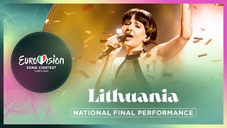 Monika Liu  Sentimentai  Lithuania 🇱🇹  National Final Performance  Eurovision 2022 [upl. by Pauli]