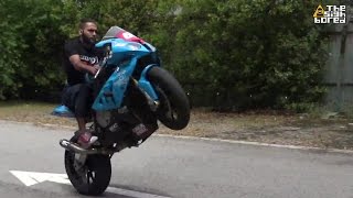 BMW S1000RR wheelies [upl. by Iramohs430]