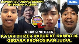 Reaksi Netizen Katak Bhizer Kabur Ke Kamboja Gegara Promosikan Judol [upl. by Mulford758]