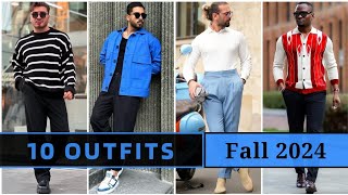 10 Latest Fall Outfit Ideas for Men 2024  Mens Fashion [upl. by Yuma]