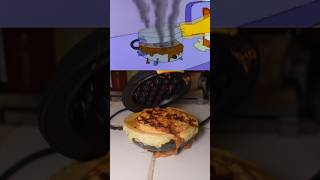 Homer Simpson’s Moon Waffles The Ultimate Snack 🍩🧇 shorts simpsons cooking [upl. by Neyuq77]