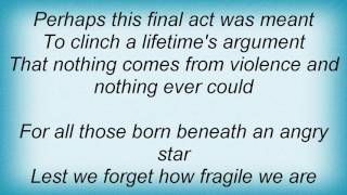 Sting  Fragile Lyrics [upl. by Tanney]