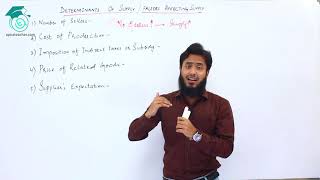 Economics  Determinants of Supply  XI amp Bcom Part 1  Apna Teacher [upl. by Nauj]