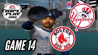 Triple Play Baseball 2002 Yankees Season Sim Yankees vs Red Sox Game 14 [upl. by Anneyehc]