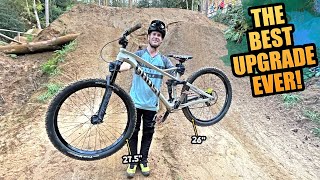 THIS SIMPLE UPGRADE MAKES YOUR MOUNTAIN BIKE INCREDIBLE  THE 26 MULLET [upl. by Lynnett]