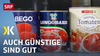 Pelati im Test Die günstigen Tomaten aus der Dose überzeugen  2018  Kassensturz  SRF [upl. by Kelli222]