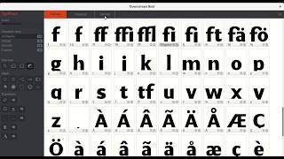 Create a ligature in Birdfont [upl. by Aserehc]