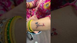 Yuvi Name Tattoo😘 [upl. by Talia585]