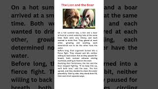 The Lion and the Boar Story thestorybook shorts english reading TheStorybookTreasures [upl. by Bogoch153]