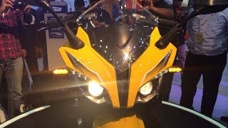 Pulsar SS400 RS 400 first look  walk around Auto Expo 2014 [upl. by Cy]