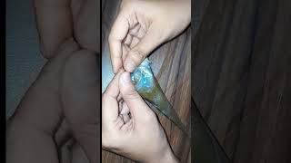 how to make thinner mehendi cone at home  mehendi coneShinewithshreya mehendi youtubeshorts [upl. by Thatcher352]