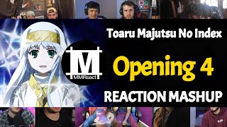 Toaru Majutsu no Index Opening 4  Reaction Mashup [upl. by Nnarefinnej]