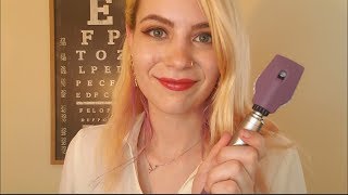 ASMR Eye Examination  Eye Testing Ophthalmoscope Light Triggers [upl. by Kacerek]