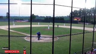 2021 0617  Game 2 Benton Community Bobcats  Maquoketa Cardinals Varsity Baseball [upl. by Jacklyn]