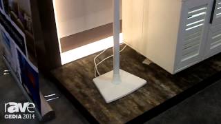 CEDIA 2014 SANUS Adds Its Wireless Speaker Stands for SONOS PLAY Speakers [upl. by Assener]