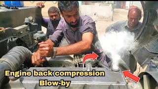 How to diagnose Diesel Engine Back Compression Jo8cengine  Engine blow by Causes and information [upl. by Eeldivad]