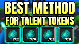 The Best Method To Get Talent Tokens Fast In Anime Champions Simulator Roblox [upl. by Ihsakat]