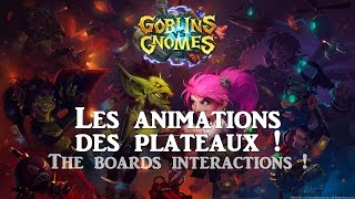 HearthStone  Les animations des plateaux   The boards clickables  up to GvG [upl. by Caffrey622]