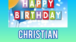 Buon compleanno Christian  tanti auguri a te [upl. by Lauter679]