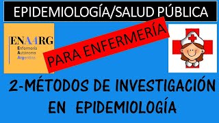 2MÈTODOS DE INVESTIGACION EN EPIDEMIOLOGÍA [upl. by Rurik]