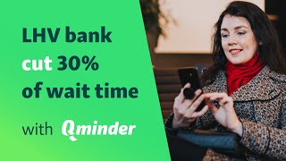 A digital queue management system in bank LHV Bank amp Qminder case study [upl. by Reaht]