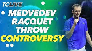 Should Medvedev have been defaulted for a racquet toss at Laver Cup  TC Live [upl. by Angela]