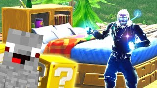 Alphastein in Fortnite Lucky Block Bedwars gegen Rewinside [upl. by Cowie]