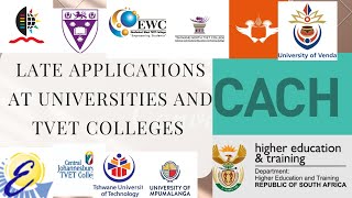 How to apply for late application at university for matriculants Grade 12 [upl. by Chavey517]