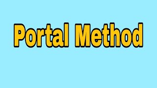 Portal Method Intro  Example 1 [upl. by Egedan]