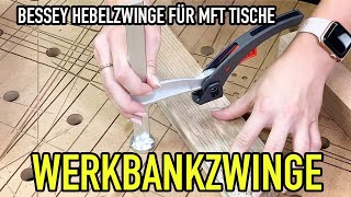 Bessey WERKBANKZWINGE für 20mm Lochraster  Mikes Toolshop [upl. by Most387]